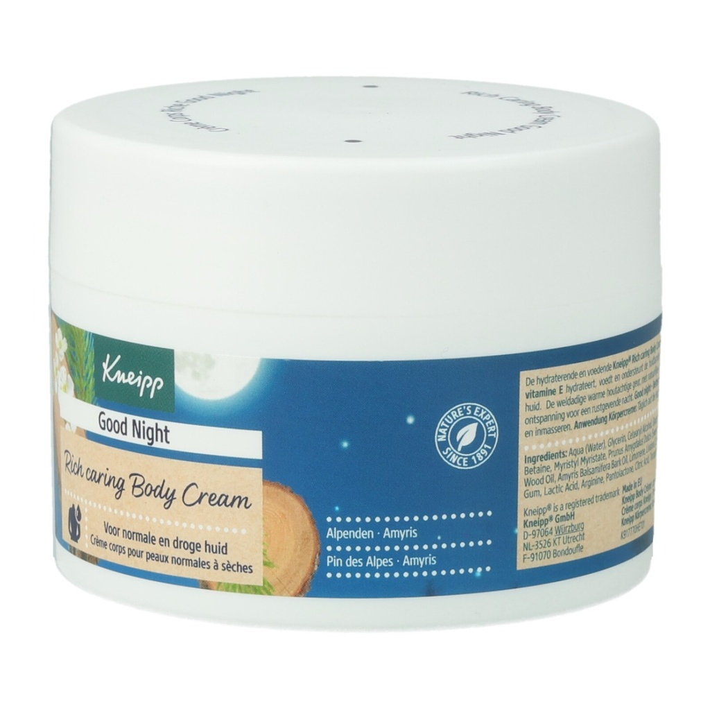 Kneipp Körpercreme 200ml Good Night Rich Caring