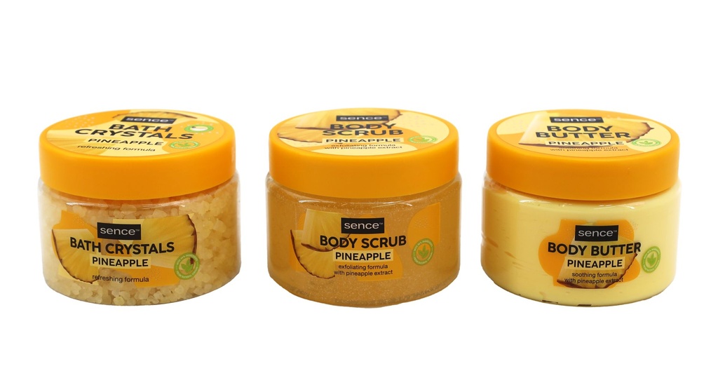 Sence Collection Geschenk-Set 3pcs Body Care Pineapple Planet Love