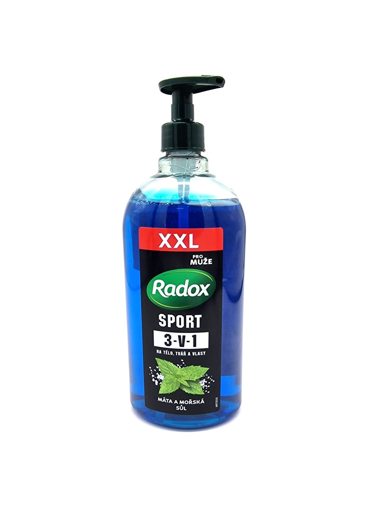 Radox Duschgel 750ml 3-in-1 Für Männer Sport Mint&Sea Salt