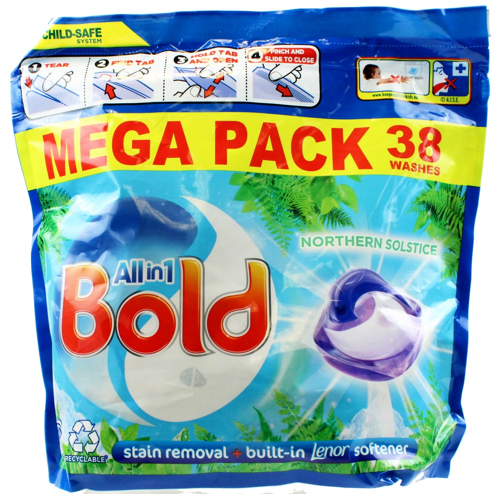 Bold =(Lenor) All-in-1 Pods Northern Solstice 38WL