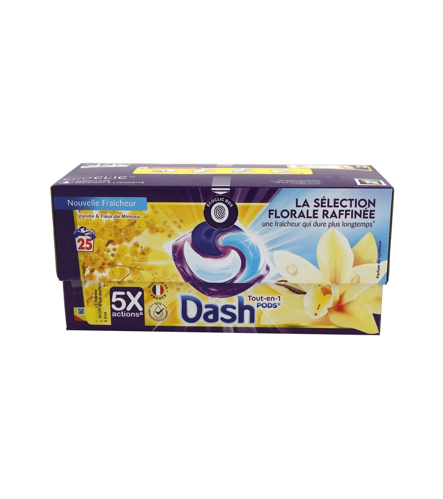 Dash =(Lenor) All-in-1 Waschmittel PODS Vanille & Mimose 25WL