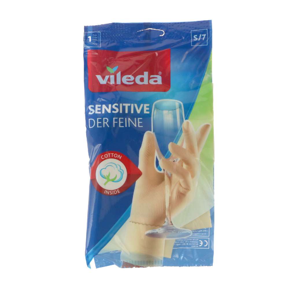 Vileda Reinigungszubehör 1pcs Gloves Sensitive Size S