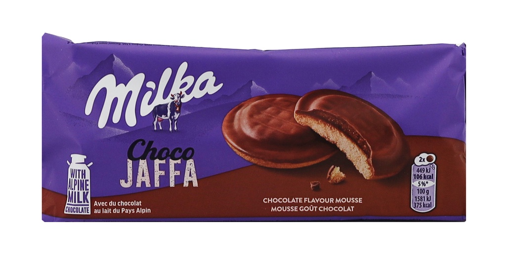 Milka Gefüllter Keks 128g Jaffa Chocolate Mousse