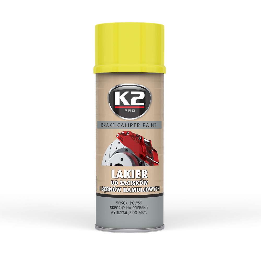 K2 Bremssattellack Spray 400ml GELB