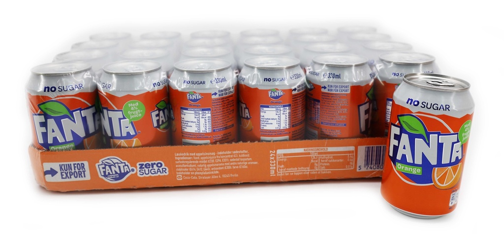 Fanta Zero (24 x 0,33 Liter Dosen)