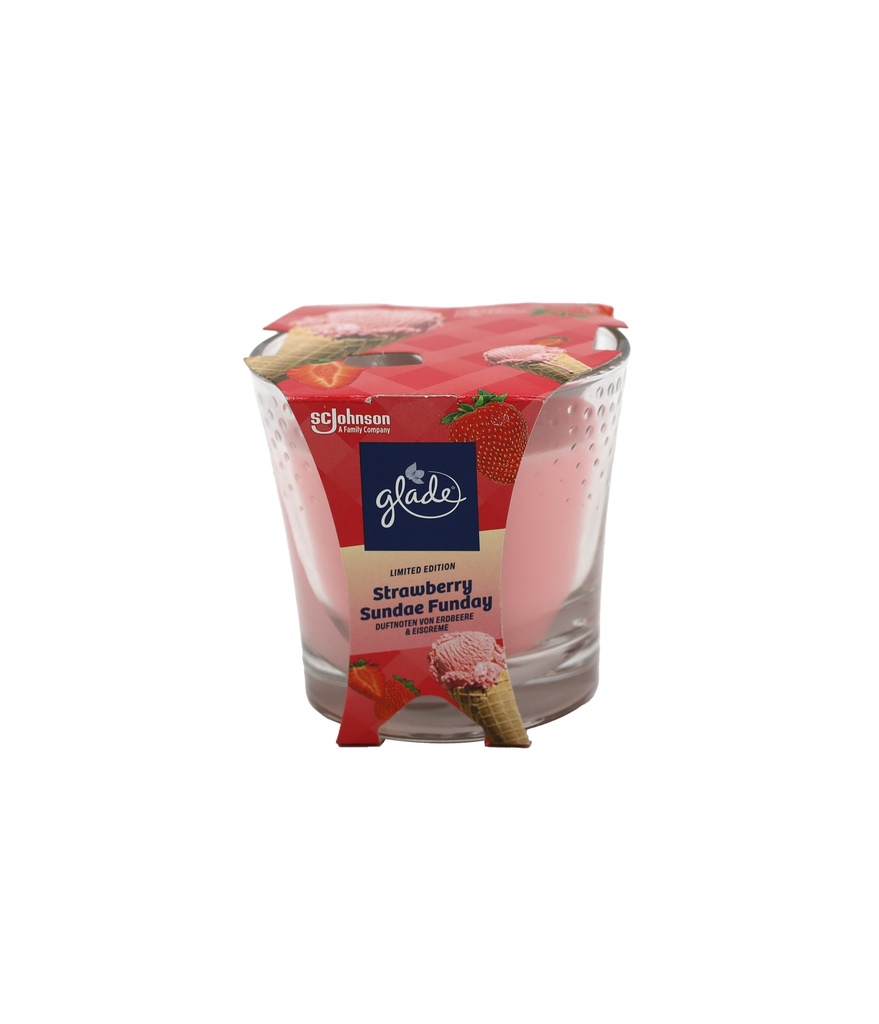 Glade by Brise Duftkerze 129g Strawberry Sundae Funday