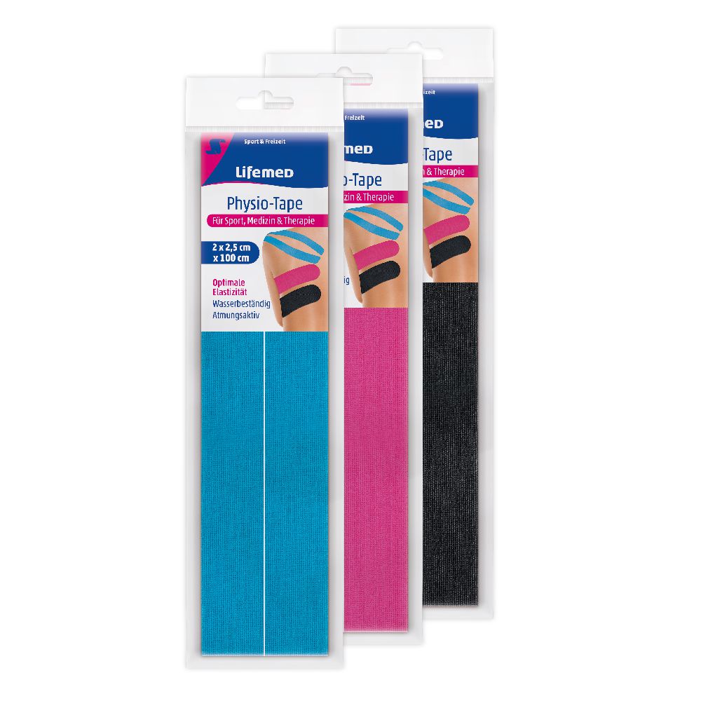 "Lifemed" Physio-Tape-Streifen 1 m x 5 cm farbig sortiert