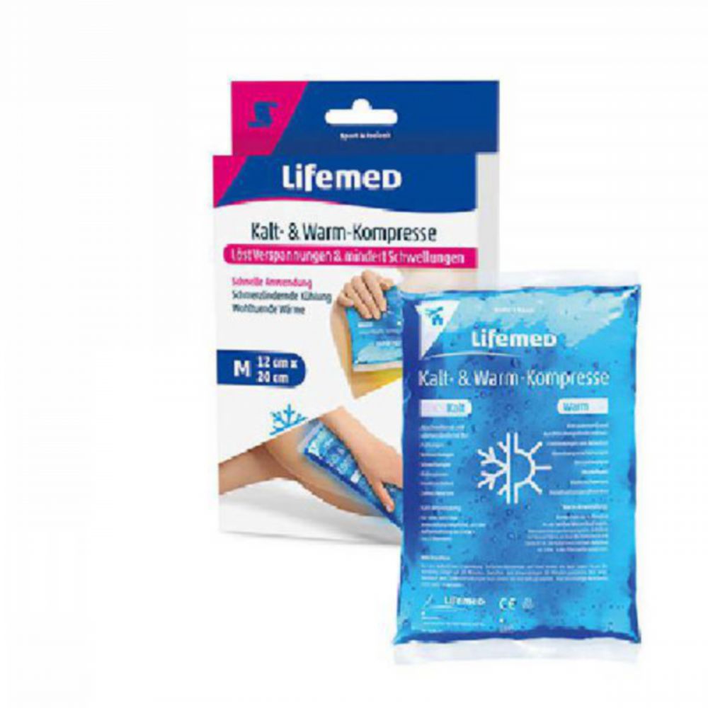 Lifemed Kalt-Warm-Kompresse 29 cm x 12 cm blau, Größe L 