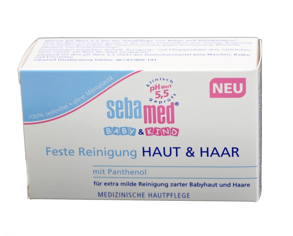 sebamed Baby & Kind Feste Reinigung Haut & Haar 100g