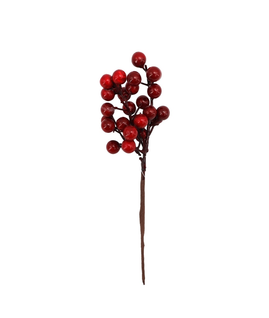 Weihnachtsdeko "Rote Beeren", 21x10cm, rot