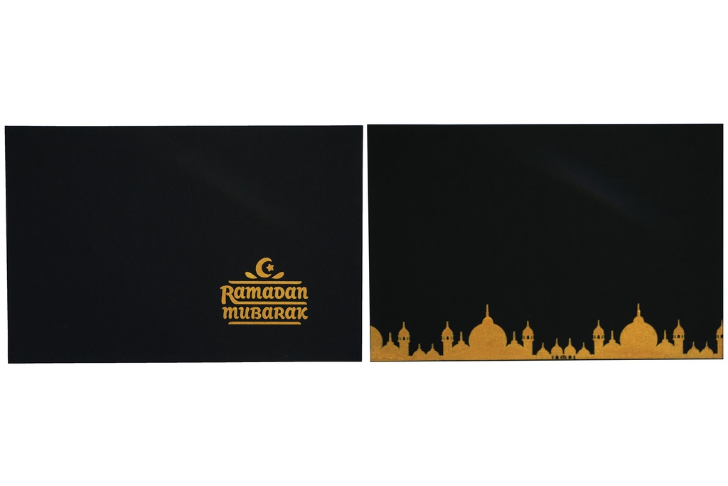 Platzset 45x30cm Filz mit Spruch "Ramadan", schwarz