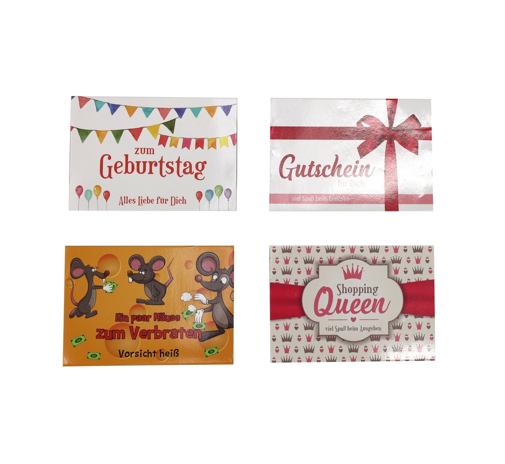 Geldgeschenk Box Bunt