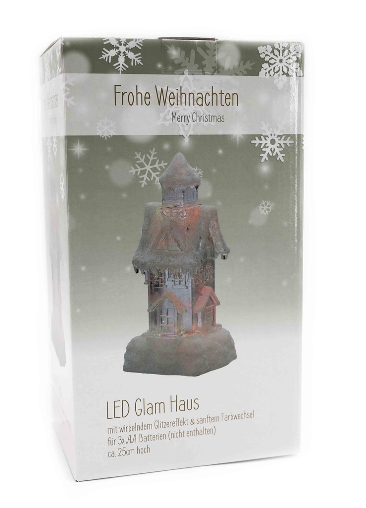 LED Haus Glamour mit Farbwechsel 25cm