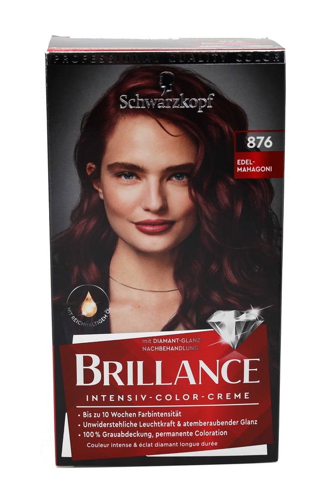 Schwarzkopf Brillance Haarfarbe 876 Edelmahagoni