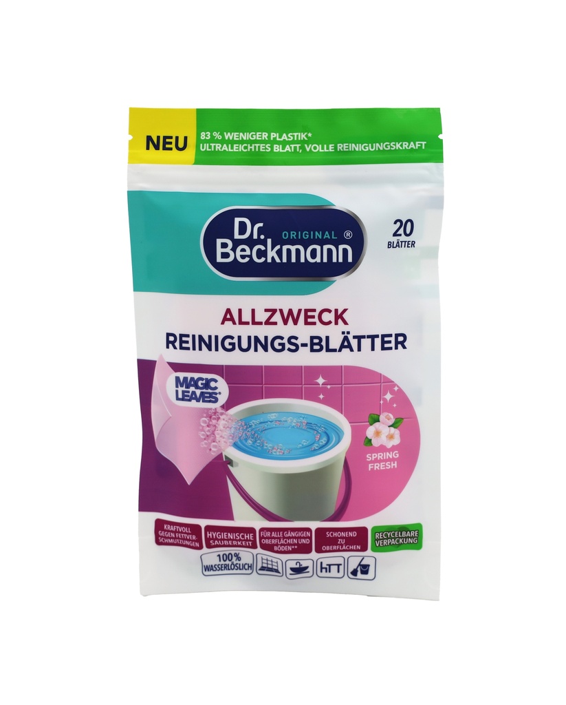 Dr.Beckmann Magic Leaves Allzweck Reinigungs Blätter 20er Spring Fresh