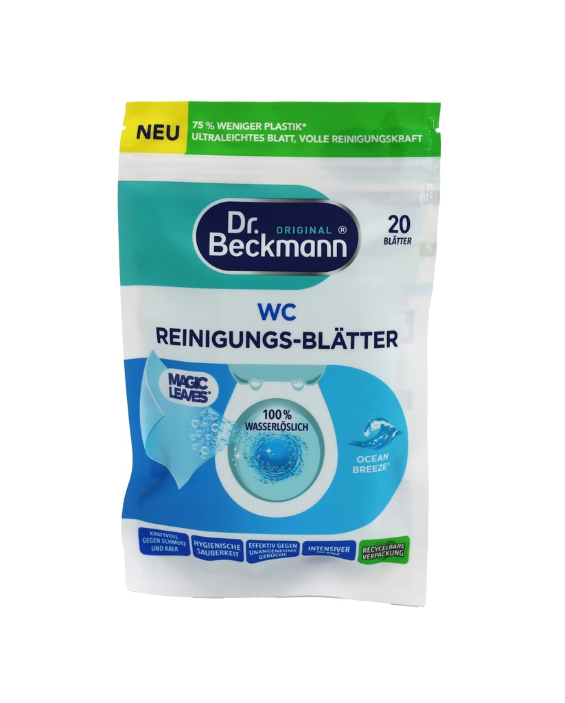 Dr.Beckmann Magic Leaves WC Reinigungs Blätter Ocean 20er