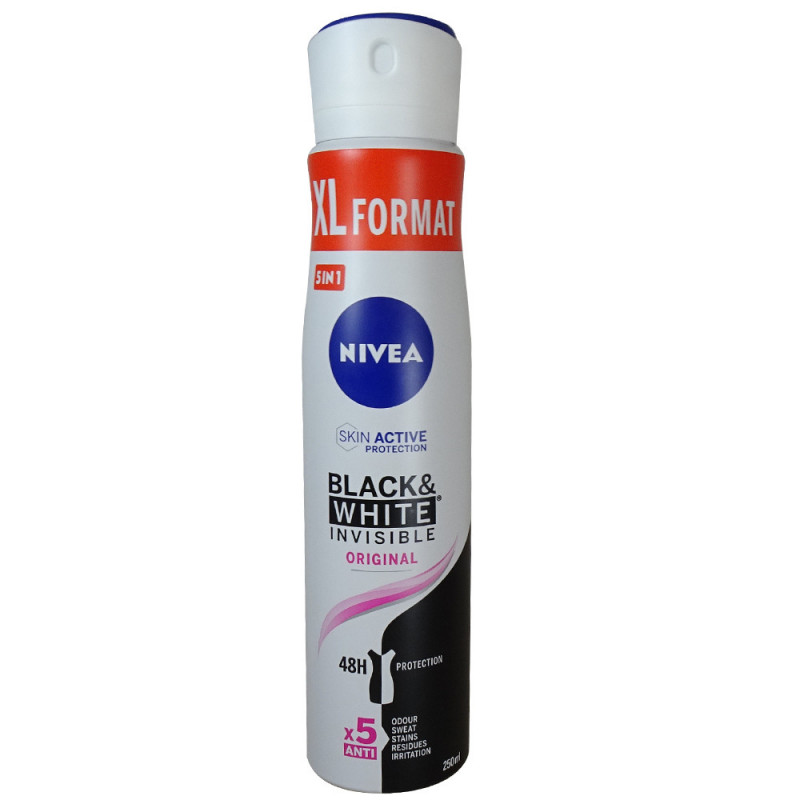 Nivea deodorant spray XXL 250 ml Black & white invisible 