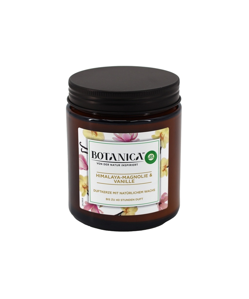 Botanica by AirWick Duftkerze im Glas Himalaya-Magnolie&Vanille 205g
