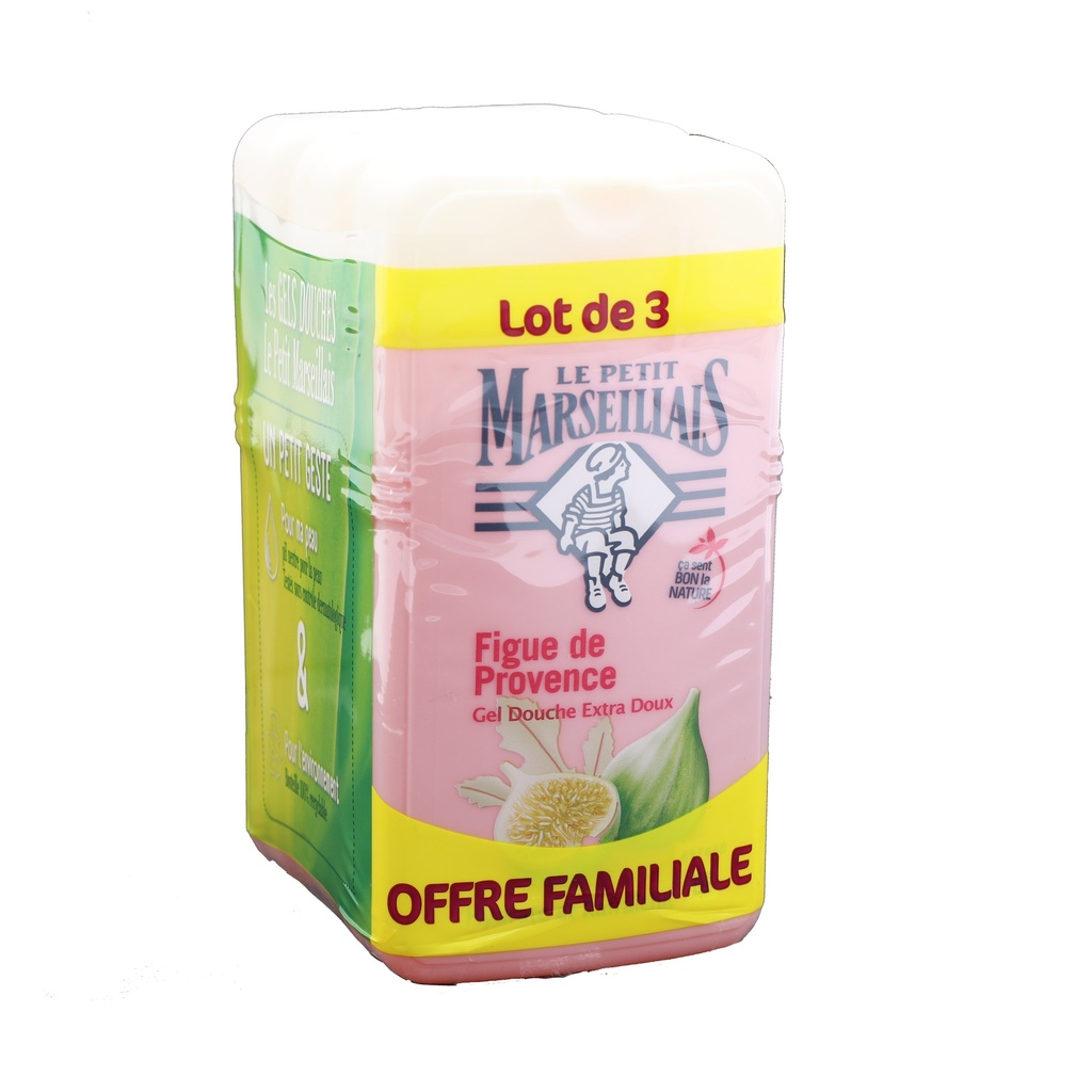 Le Petit Marseillais Duschgel 3x250ml Französische Feige