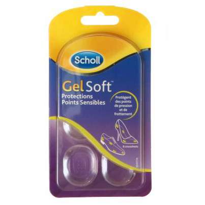 Scholl Gel Soft-Einlagen Unsichtbare Einlagen empfindliche Stellen 6 Stück 