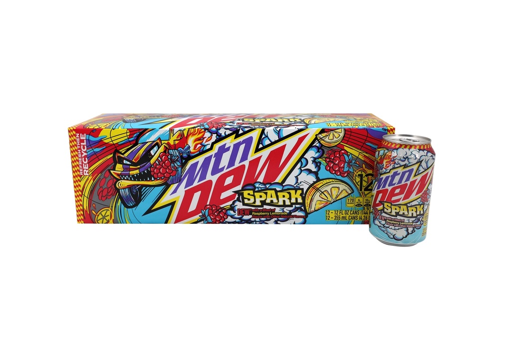 Mountain Dew USA Spark Raspberry 12x 355ml