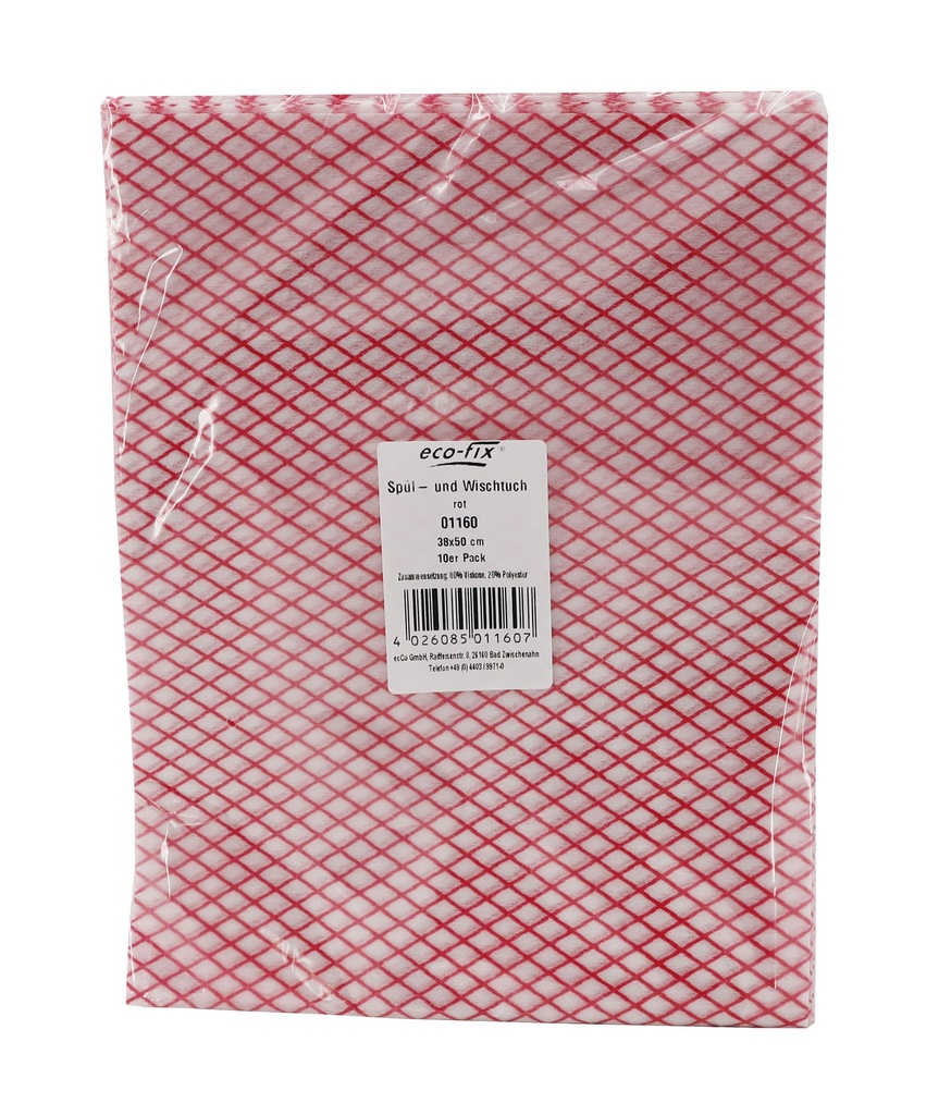 eco-fix Spül-und Wischtuch Vlies 10er Pack bunt 38x50 cm