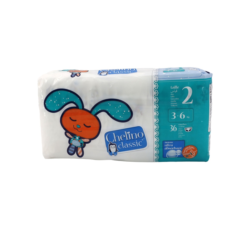 Chelino Classic BabyWindeln Größe 2 Mini 3-6kg 36 Stk.