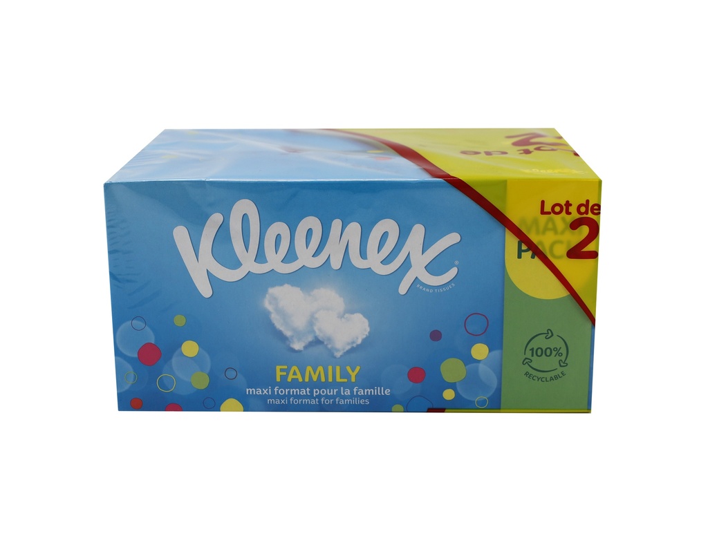 Kleenex Tücher Family Duo 2x128Blatt