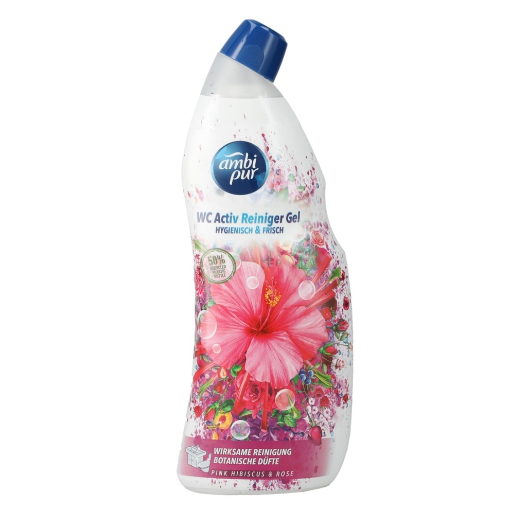 Ambi Pur WC-Reiniger 750ml Active Gel Pink Hibiscus & Rose