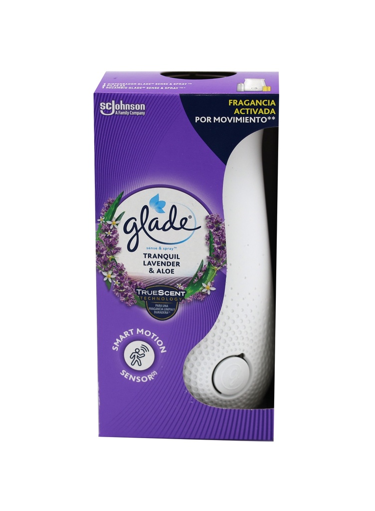 Glade Sense Starter Set Lufterfrischergerät & Spray Lavendel Jasmin 18ml