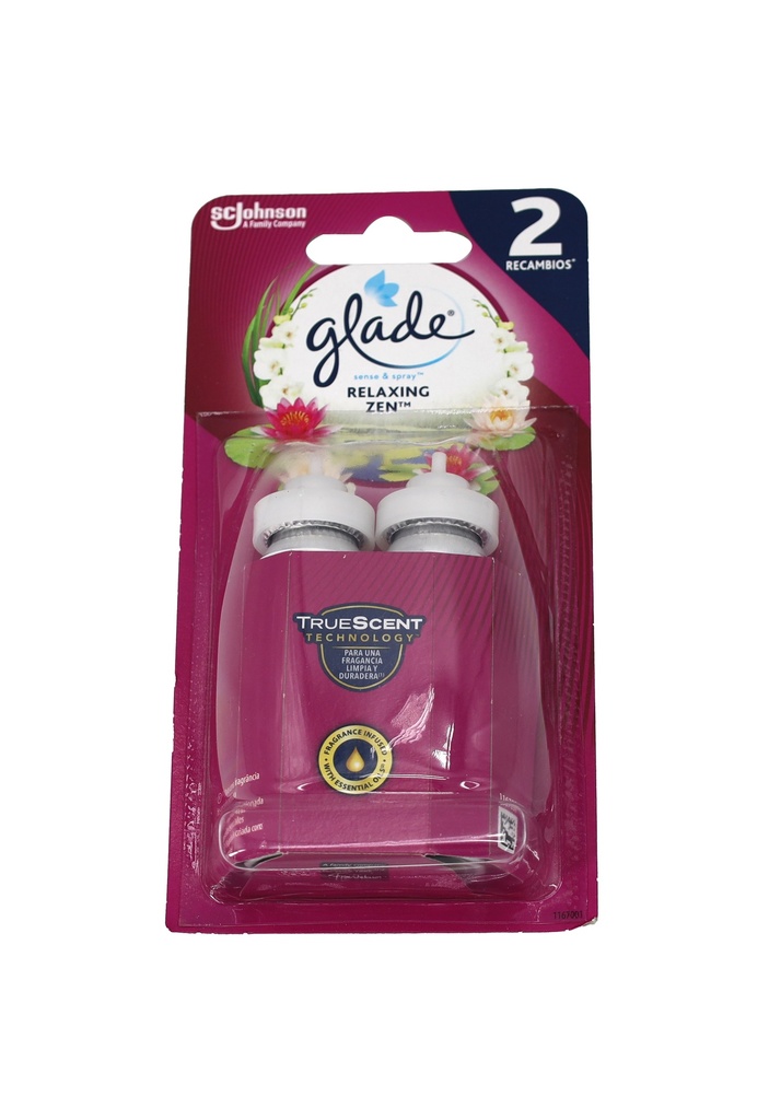 Glade Nachfüller Sense Spray Relaxing Zen 2 x 18 ml