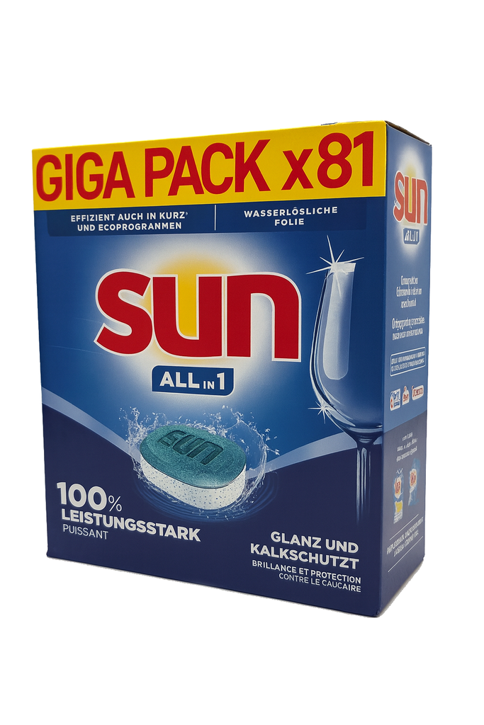 Sun All in1 Spülmaschinen Tabs 81er Giga Pack