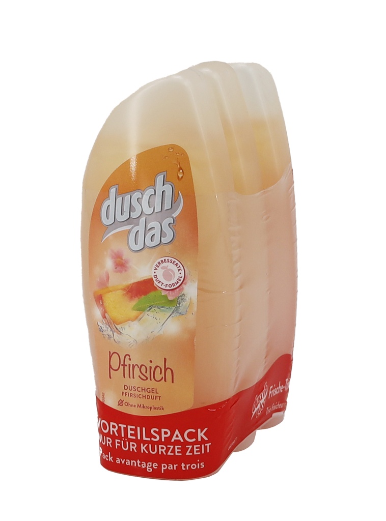 Duschdas Dusche 3x250ml vitalisierend Pfirsich 3er Pack