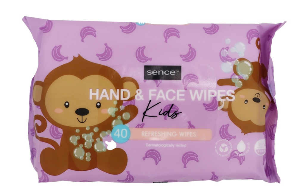 Sence Feuchttücher für Babys 40Stück Hand & Face Refreshing Kids
