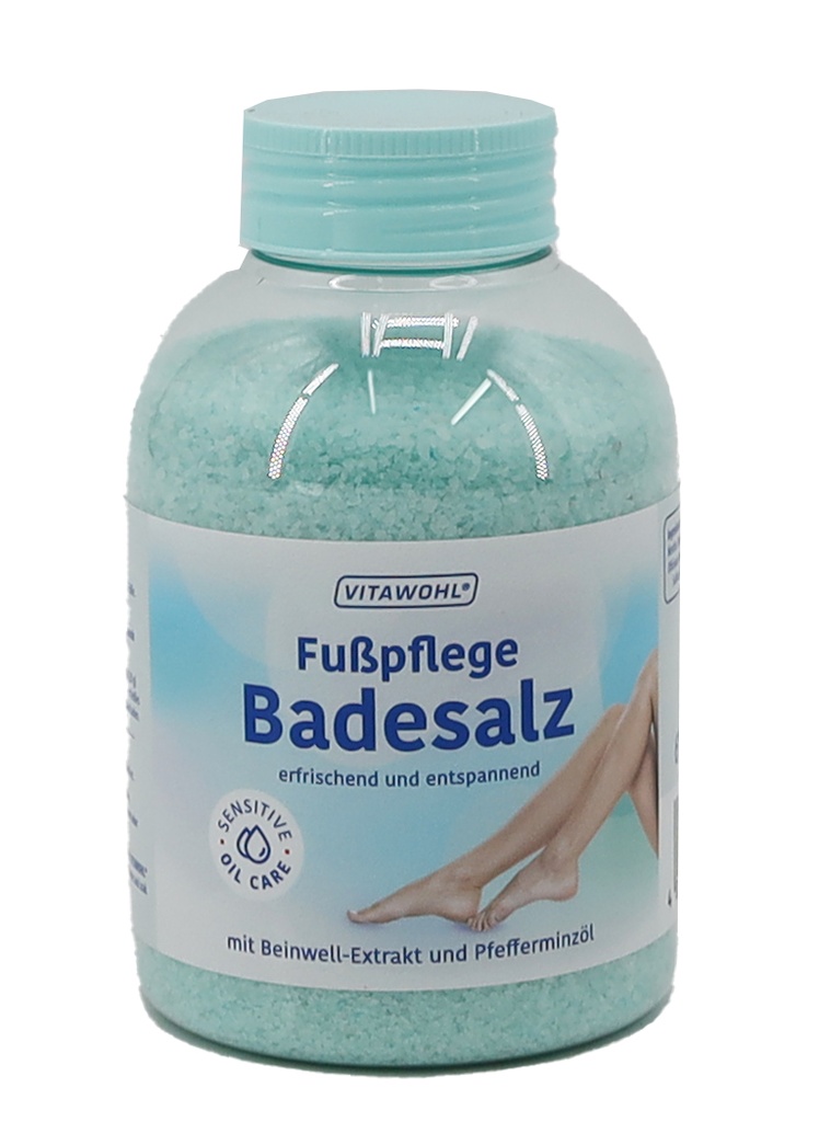 Vitawohl® Fußpflege Badesalz 600 ml
