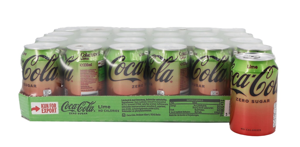 Coca Cola Zero Lime 24x0,33L