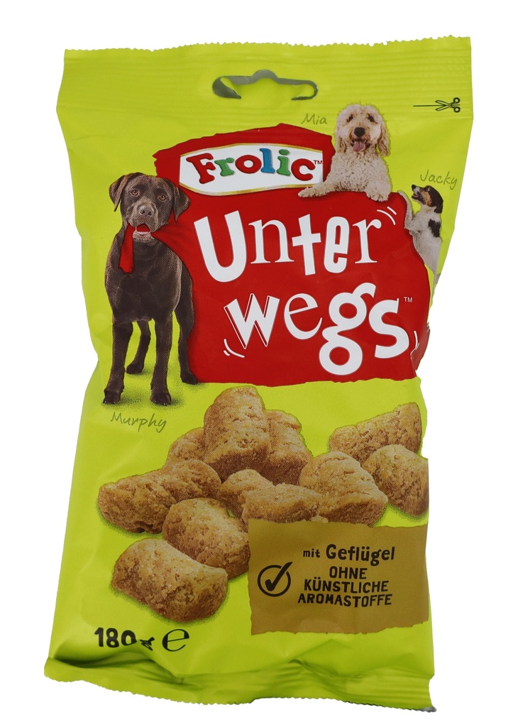 Frolic Unterwegs mit Geflügel 180g | Trainer | Snacks | Hund