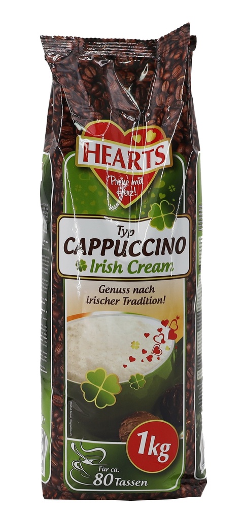 HEARTS Cappuccino Irish 1kg STBT