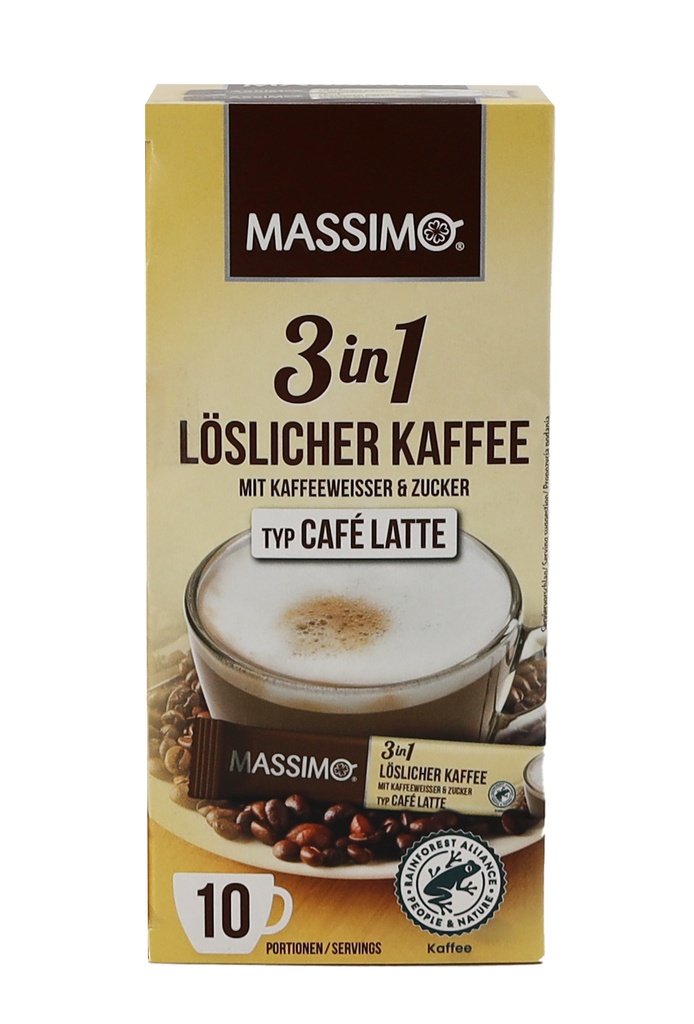 MASSIMO 3in1 Café Latte RFA 125g FS