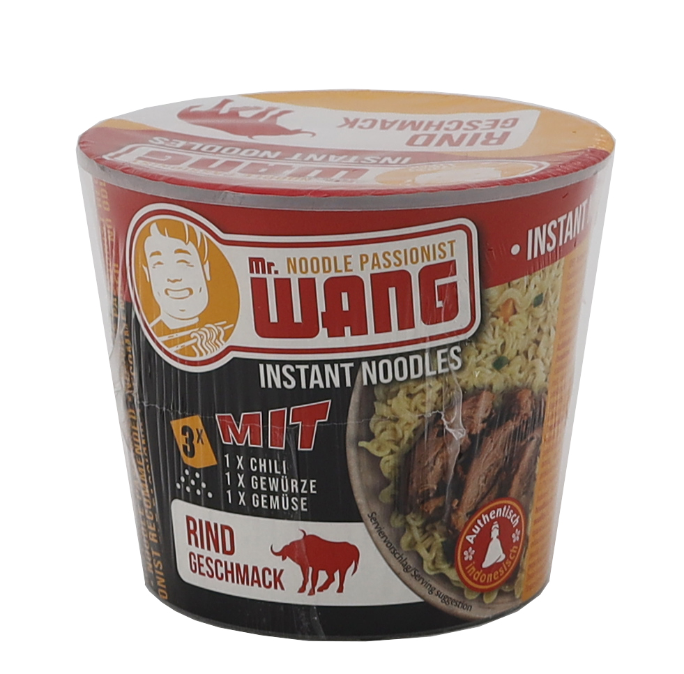 MR WANG Instant-Nudeln Rind 65g Becher