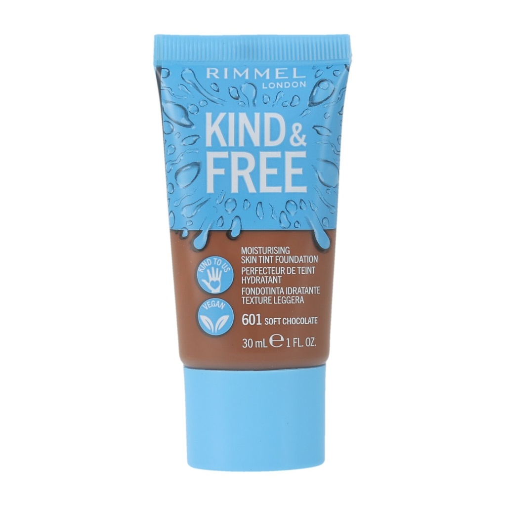Rimmel Foundation 30ml Tube Kind&Free 601 Soft Chocolate