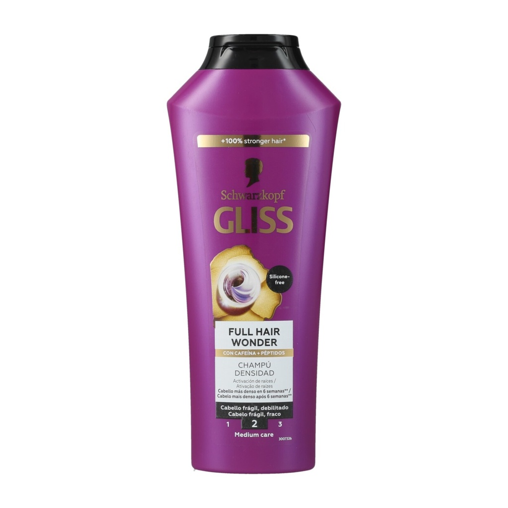 Schwarzkopf Gliss XXL Shampoo 400ml Full Hair Wonder Hair Magic