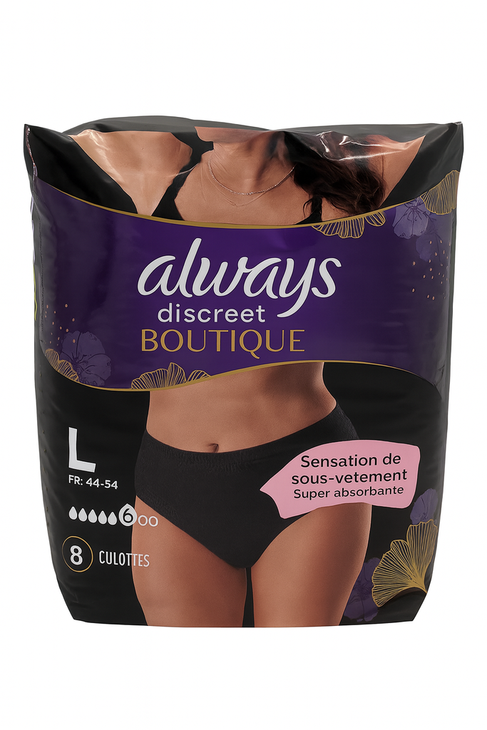Always Discreet Boutique Inkontinenz-Höschen Größe L 8 Stück