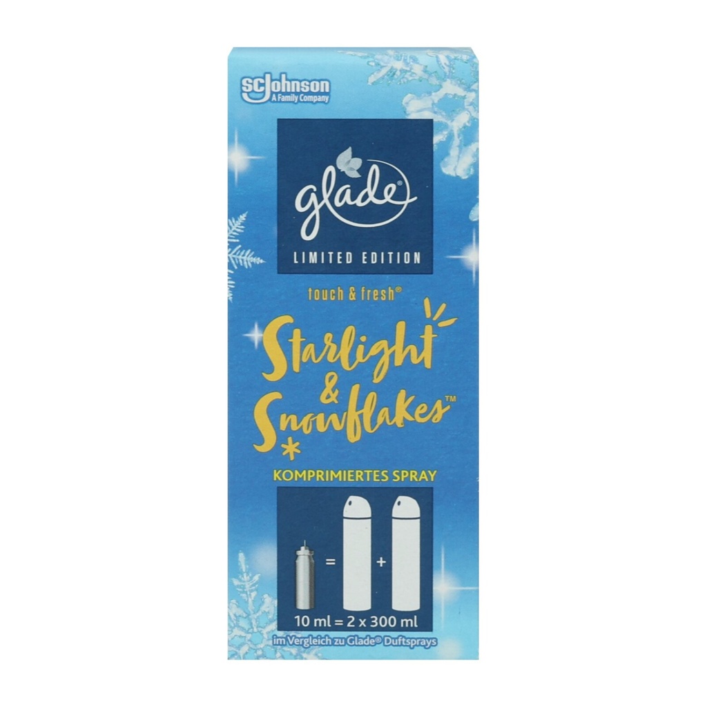 Glade Mini-Spray Nachfüller 10ml Starlight&Snowflakes