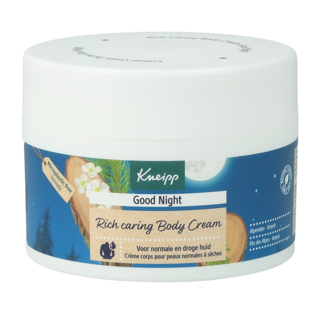 Kneipp Good Night Reichhaltige Körpercreme 200ml Zirbenholz & Amyris