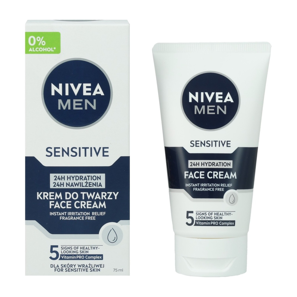 Nivea MEN Tagescreme Gesichtscreme Beruhigend 75ml Sensitive