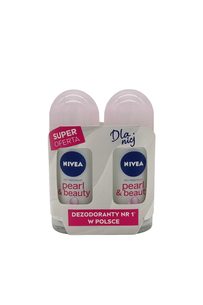 Nivea Deo Roll-On 2x50ml Pearl&Beauty Antiperspirant