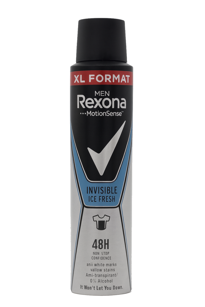 Rexona MotionSense XL Deo Spray 200ml For Men Invisible Ice Fresh