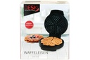 Waffeleisen Deski Edelstahl schwarz 1000 Watt Waffelautomatt