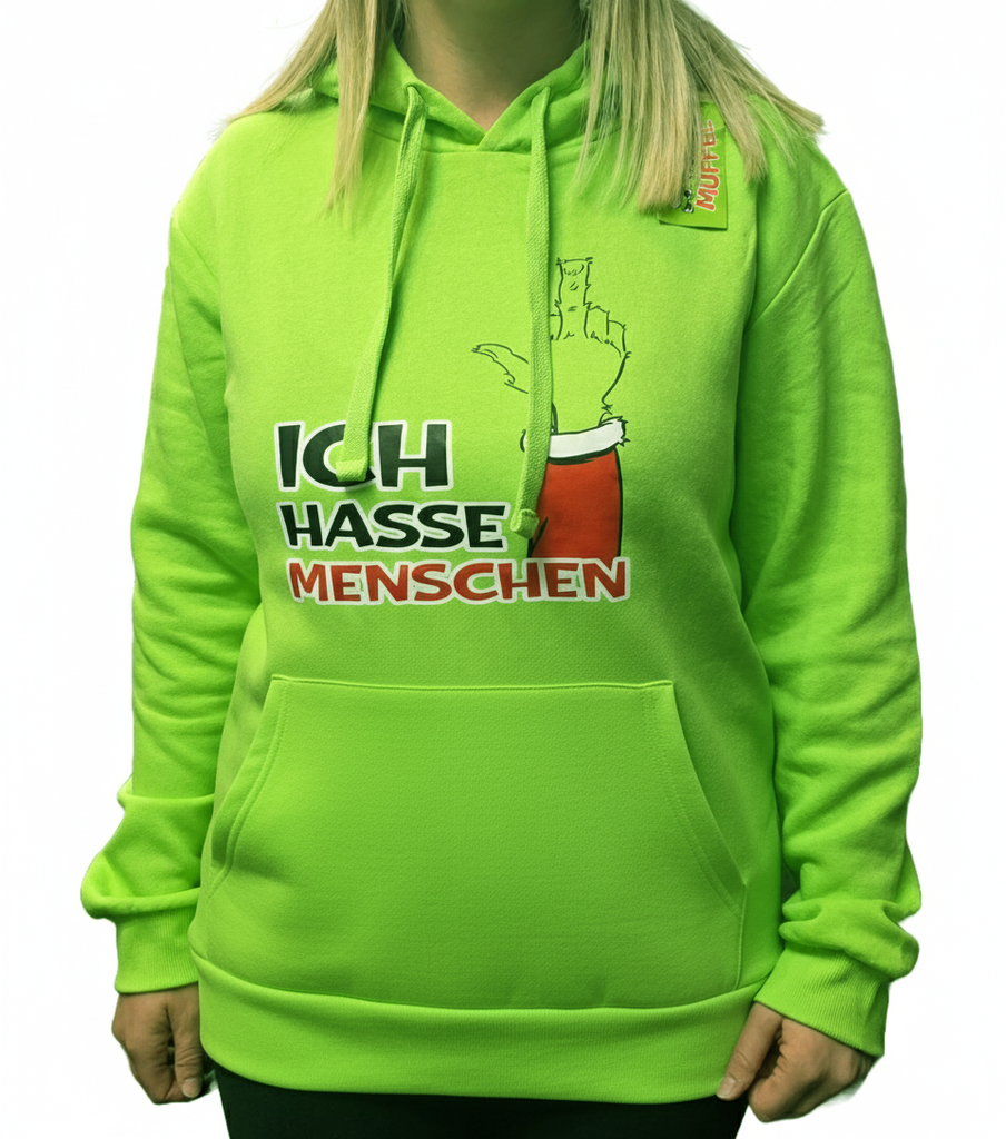 Hoodie Festtags-Muffel UNiSEX | S – XXL | 2 Designs | Anti-Weihnachten-Hoodie – Öko-Tex 260 gsm Baumwoll-Mix, lustige Weihnachtskleidung für Büro, Feier & Freizeit